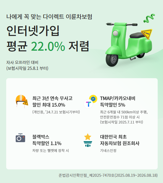 DB이륜차보험